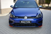 Maxton Design spoiler predného nárazníka VW Golf VII R / R-Line po FL Ver.8 - carbon look