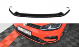 Maxton Design spoiler predného nárazníka VW Golf VII R / R-Line po FL Ver.7 - čierny lesklý