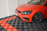 Maxton Design spoiler predného nárazníka VW Golf VII R / R-Line po FL Ver.7 - čierny lesklý