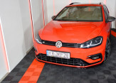 Maxton Design spoiler predného nárazníka VW Golf VII R / R-Line po FL Ver.7 - čierny lesklý