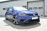 Maxton Design spoiler predného nárazníka VW Golf VII R / R-Line po FL Ver.1 - čierny lesklý