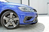 Maxton Design spoiler predného nárazníka VW Golf VII R / R-Line po FL Ver.1 - čierny lesklý