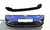 Maxton Design spoiler predného nárazníka VW Golf VII R / R-Line po FL Ver.1 - carbon look