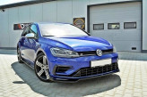 Maxton Design spoiler predného nárazníka VW Golf VII R / R-Line po FL Ver.2 - čierny lesklý