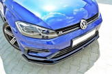 Maxton Design spoiler predného nárazníka VW Golf VII R / R-Line po FL Ver.2 - carbon look