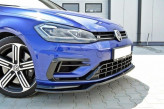 Maxton Design spoiler predného nárazníka VW Golf VII R / R-Line po FL Ver.3 - čierny lesklý