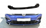 Maxton Design spoiler predného nárazníka VW Golf VII R / R-Line po FL Ver.3 - čierny lesklý