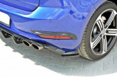 Maxton Design bočné spoilery zadného nárazníka VW Golf VII R / R-Line po FL - čierny lesklý