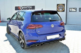 Maxton Design rámiky zadných svetiel VW Golf VII R / R-Line po FL - čierny lesklý 