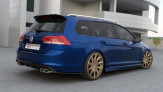 Maxton Design predĺženie strešného spoilera VW Golf VII  R / R-Line kombi - čierny lesklý