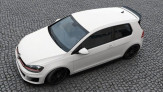 Maxton Design predĺženie strešného spoilera VW Golf VII GTI CLUBSPORT - čierny lesklý