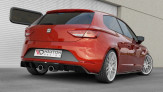 Maxton Design spoiler zadného nárazníka Seat Leon 5F CUPRA po FL hatchback Ver.2 - čierny lesklý