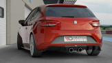 Maxton Design spoiler zadného nárazníka Seat Leon 5F CUPRA po FL hatchback Ver.2 - čierny lesklý