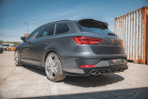 Maxton Design bočné spoilery zadného nárazníka Seat Leon 5F CUPRA po FL sportstourer Ver.3 - čierny lesklý