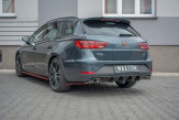 Maxton Design spoiler zadného nárazníka Seat Leon 5F CUPRA po FL sportstourer Ver.1 - čierny lesklý