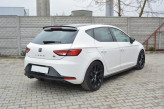 Maxton Design spoiler zadného nárazníka Seat Leon 5F FR - čierny lesklý 