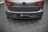 Maxton Design bočné spoilery zadného nárazníka Seat Leon 5F FR sportstourer Ver.1 - čierny lesklý  
