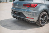 Maxton Design bočné spoilery zadného nárazníka Seat Leon 5F FR po FL - carbon look