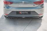 Maxton Design spoiler zadného nárazníka Seat Leon 5F FR po FL - čierny lesklý  