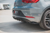 Maxton Design spoiler zadného nárazníka Seat Leon 5F FR po FL - čierny lesklý  