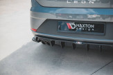 Maxton Design spoiler zadného nárazníka Seat Leon 5F FR po FL - čierny lesklý  