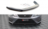 Maxton Design spoiler predného nárazníka Seat Leon 5F FR / CUPRA Ver.2 - čierny lesklý  