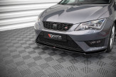 Maxton Design spoiler predného nárazníka Seat Leon 5F FR / CUPRA Ver.2 - čierny lesklý  