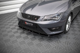 Maxton Design spoiler predného nárazníka Seat Leon 5F FR / CUPRA Ver.1 - čierny lesklý  