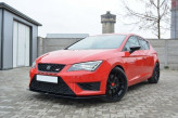 Maxton Design spoiler predného nárazníka Seat Leon 5F FR / CUPRA  - čierny lesklý  