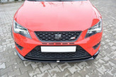 Maxton Design spoiler predného nárazníka Seat Leon 5F FR / CUPRA  - čierny lesklý  