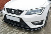 Maxton Design spoiler predného nárazníka Seat Leon 5F FR / CUPRA  - carbon look 