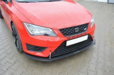 Maxton Design Racing spoiler predného nárazníka Seat Leon 5F FR / CUPRA  - čierny   