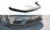 Maxton Design spoiler predného nárazníka Seat Leon 5F FR / CUPRA po FL Ver.7 - čierny lesklý  