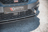 Maxton Design spoiler predného nárazníka Seat Leon 5F FR / CUPRA po FL Ver.6 - čierny lesklý  