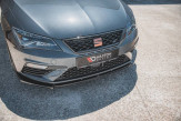 Maxton Design spoiler predného nárazníka Seat Leon 5F FR / CUPRA po FL Ver.6 - čierny lesklý  