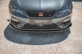 Maxton Design spoiler predného nárazníka Seat Leon 5F FR / CUPRA po FL Ver.5 - čierny lesklý  