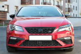 Maxton Design spoiler predného nárazníka Seat Leon 5F FR / CUPRA po FL Ver.1 - čierny lesklý  