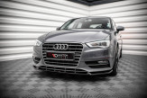 Maxton Design spoiler predného nárazníka AUDI A3 8V Sportback - carbon look