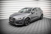 Maxton Design bočné prahové lišty AUDI A3 8V Sportback - čierny lesklý  