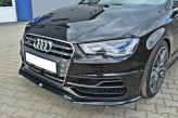 Maxton Design spoiler predného nárazníka AUDI A3 S-Line / S3 8V Hatchback/Sportback - carbon look