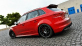 Maxton Design predĺženie strešného spoilera AUDI A3 S-Line / S3 8V pred/po FL Hatchback/Sportback - čierny lesklý  