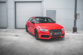 Maxton Design bočné prahové lišty AUDI A3 S-Line / S3 8V pred/po FL Sedan Ver.1 - čierny lesklý  