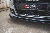 Maxton Design spoiler predného nárazníka AUDI A3 S-Line / S3 8V po FL Sedan Ver.3 - čierny lesklý  