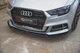 Maxton Design spoiler predného nárazníka AUDI A3 S-Line / S3 8V po FL Sedan Ver.3 - carbon look