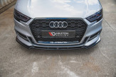 Maxton Design spoiler predného nárazníka AUDI A3 S-Line / S3 8V po FL Sedan Ver.3 - carbon look