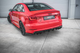 Maxton Design bočné spoilery zadného nárazníka AUDI S3 8V Sedan - carbon look