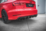 Maxton Design spoiler zadného nárazníka AUDI S3 8V Sedan - čierny lesklý  