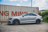 Maxton Design bočné prahové lišty AUDI A3 S-Line / S3 8V po FL Sedan Ver.2 - čierny lesklý  