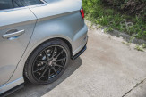 Maxton Design bočné spoilery zadného nárazníka AUDI S3 8V po FL Sedan Ver.2 - carbon look 