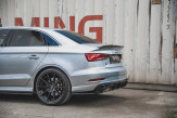 Maxton Design bočné spoilery zadného nárazníka AUDI S3 8V po FL Sedan Ver.2 - carbon look 